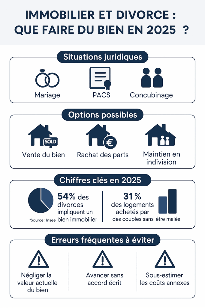 Divorce et bien immobilier