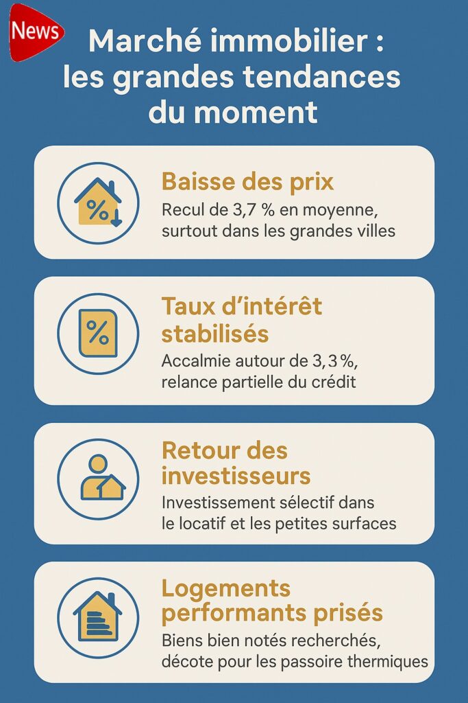 Marché immobilier juillet 2025