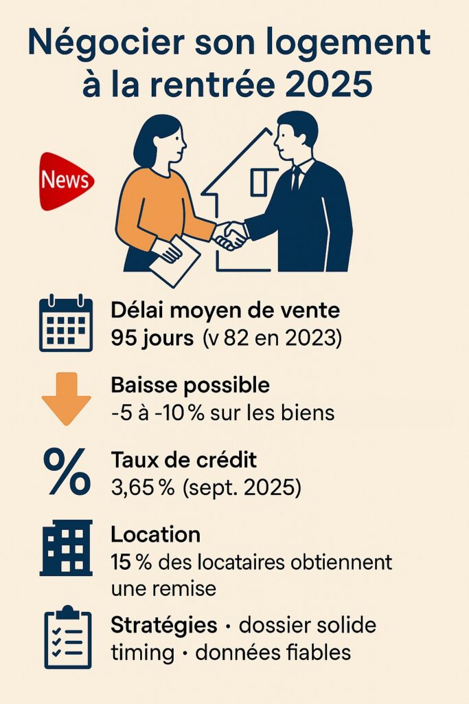 Négocier son achat ou sa location en septembre 2025 - Lesiteimmo.com