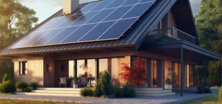 Maison économe en énergie financée grâce à un crédit à impact en 2025.