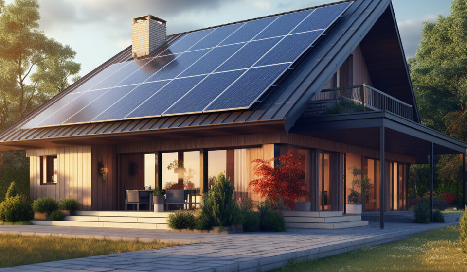 Maison économe en énergie financée grâce à un crédit à impact en 2025.