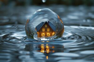 Illustration d’une passoire thermique en 2026 et des choix entre rénovation, vente ou renoncement immobilier