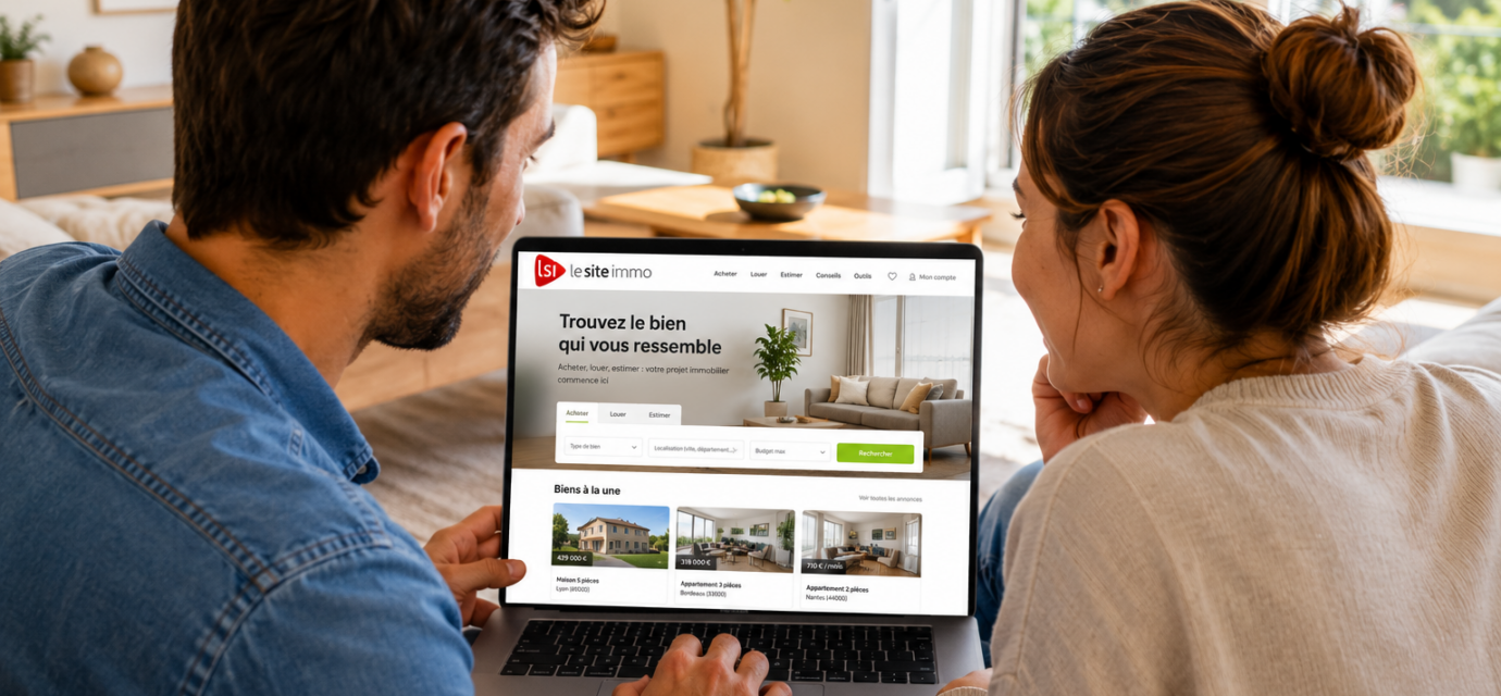 Couple comparant des annonces pour acheter un bien immobilier avant ou après l’été