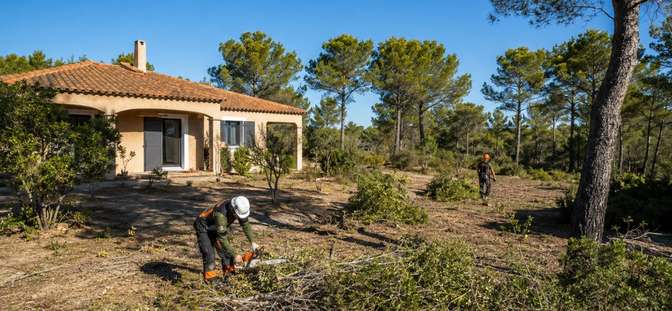 Débroussaillement obligatoire autour d'une maison située en zone exposée aux incendies de forêt