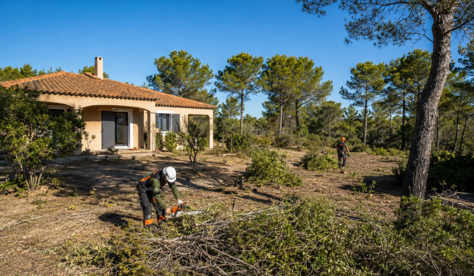 Débroussaillement obligatoire autour d'une maison située en zone exposée aux incendies de forêt