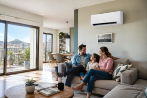 Couple comparant le prix d’une climatisation pour leur maison en 2026