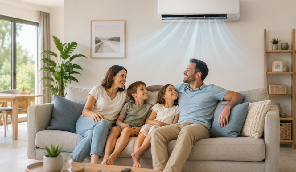 Comment choisir la puissance idéale de sa climatisation selon la surface de son logement ? Infographie sur la puissance de climatisation recommandée selon la surface du logement