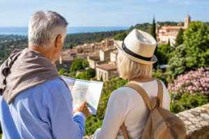 Couple de retraités recherchant une région où acheter un logement en France