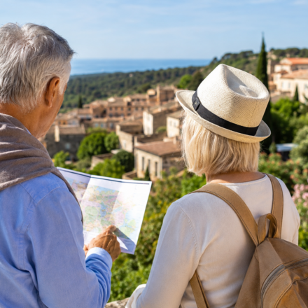 Couple de retraités recherchant une région où acheter un logement en France