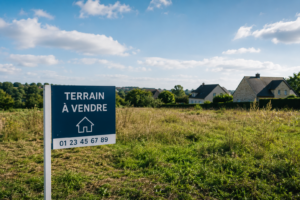 Terrain constructible à vendre illustrant la rareté du foncier en France en 2026