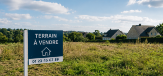 Terrain constructible à vendre illustrant la rareté du foncier en France en 2026