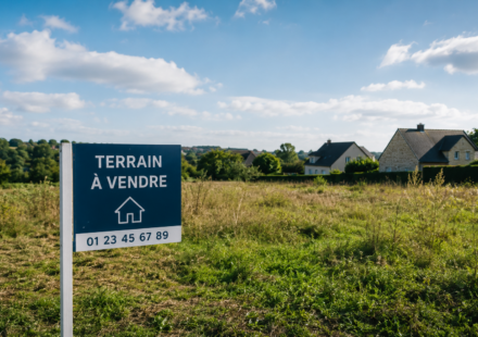 Terrain constructible à vendre illustrant la rareté du foncier en France en 2026