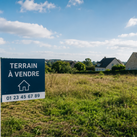Terrains constructibles : pourquoi leur rareté pourrait soutenir les prix en 2026 Terrain constructible à vendre illustrant la rareté du foncier en France en 2026