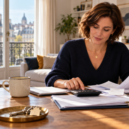 Une propriétaire calcule le revenu réel de son logement locatif à partir des loyers et des dépenses