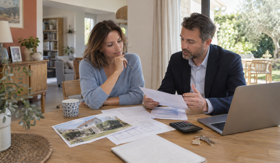 Propriétaire étudiant le financement du rachat de la part immobilière de son ex-conjoint