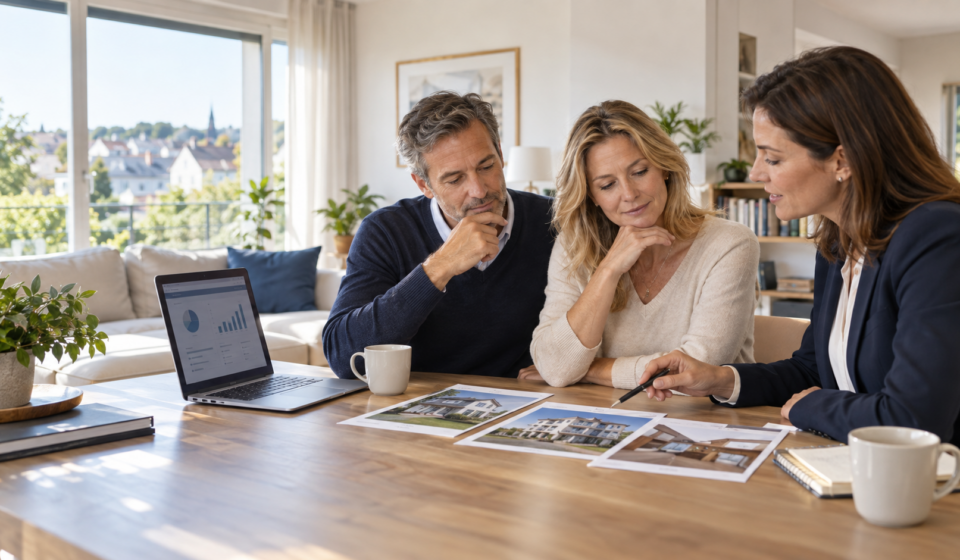 Couple analysant sa résidence principale, son investissement locatif et ses parts de SCPI