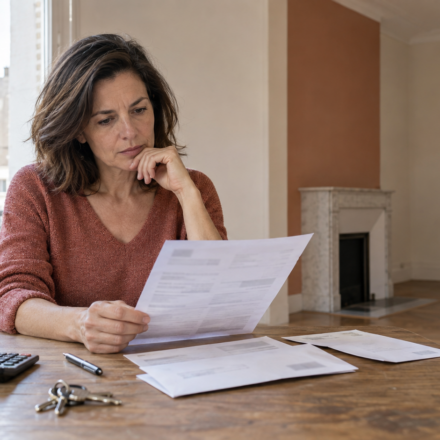 Propriétaire consultant les taxes applicables à son logement vacant