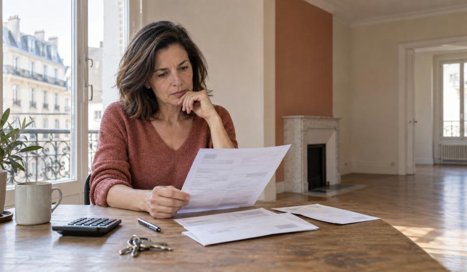 Propriétaire consultant les taxes applicables à son logement vacant
